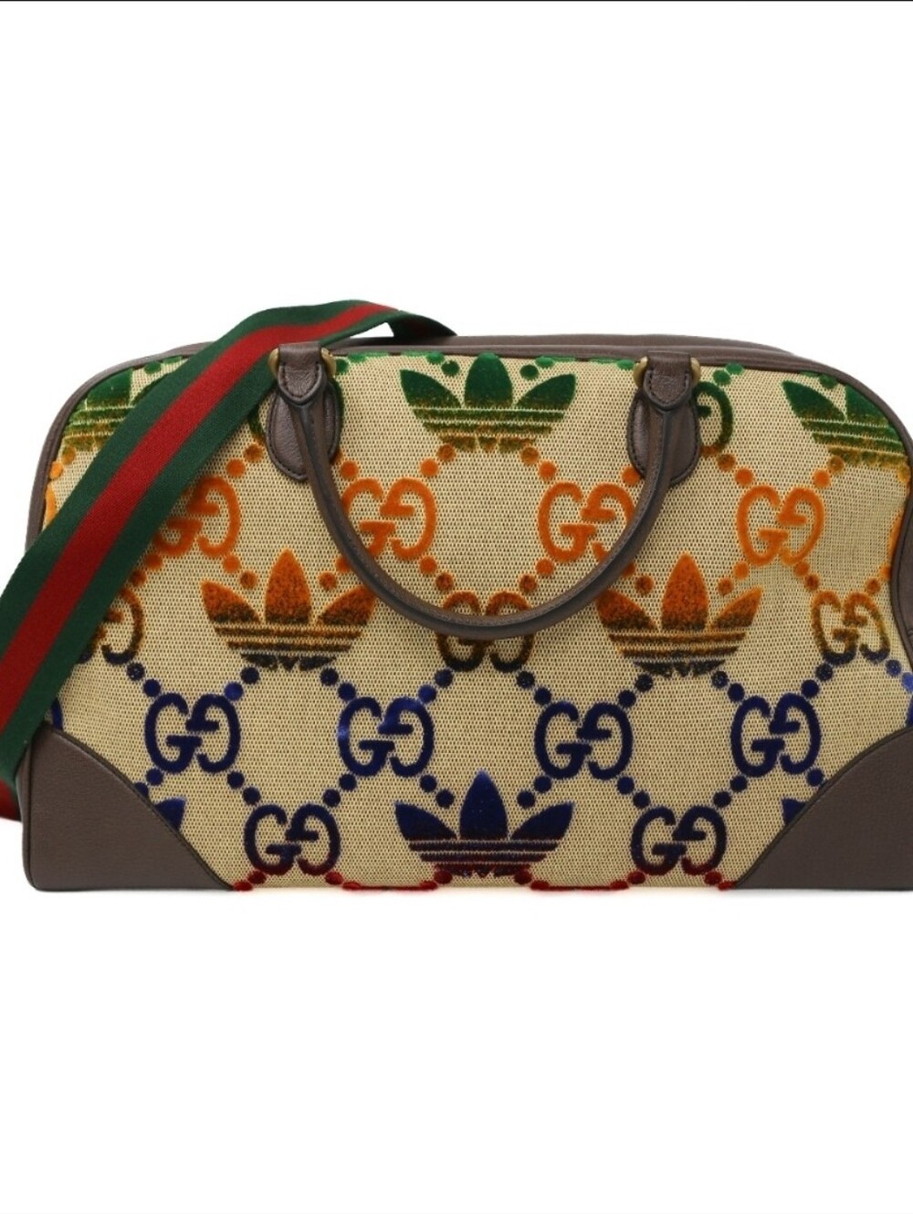Gucci x Adidas Web GG Trefoil Duffle/Bowling Size Large, COA Included - Picture 2 of 7
